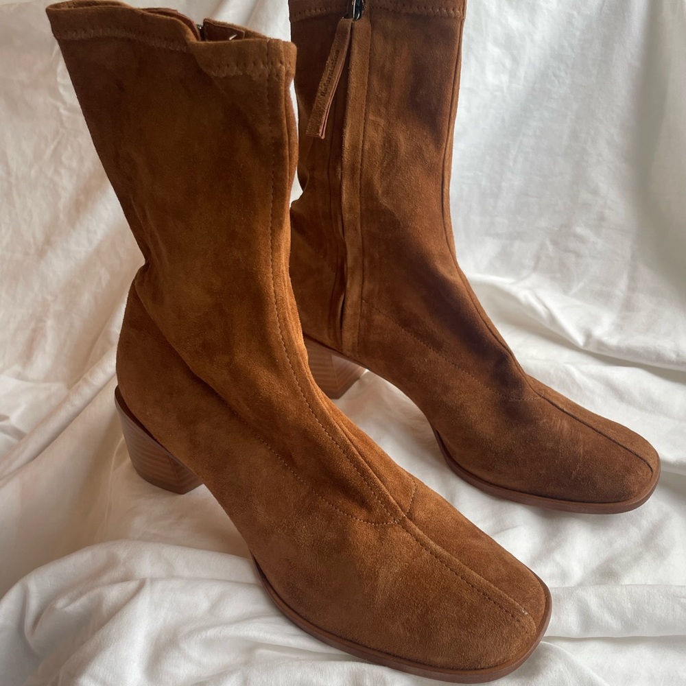 Reformation Louie stretch sock bootie
